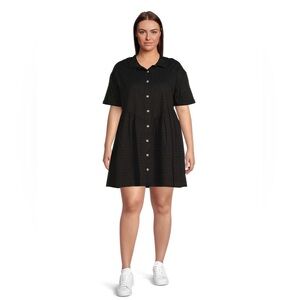 Black Button-Down Dress